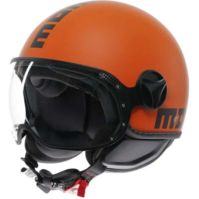 Momo Design Casco Jet Fgtr Classic E2206 Matt Orange / Black S Momo Design Casco Jet Fgtr Classic E2206 Matt Orange / Black S