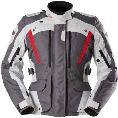 Furygan Apalaches Lady Evo Gris Perla Rojo - Chaqueta Furygan Apalaches Lady Evo Gris Perla Rojo - Chaqueta