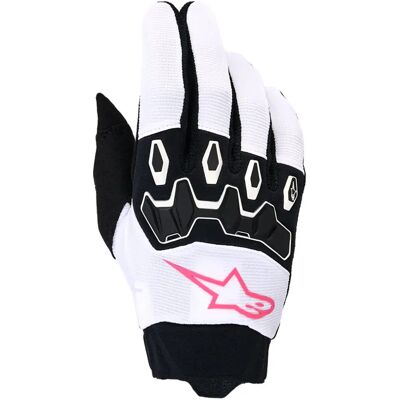 Alpinestars Guantes Off-road De Mujer Stella Full Bore V2 White / Pink Fluor / Black M Alpinestars Guantes Off-road De Mujer Stella Full Bore V2 White / Pink Fluor / Black M
