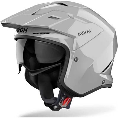 Airoh Casco Jet Kombakt Concrete Grey Gloss S Airoh Casco Jet Kombakt Concrete Grey Gloss S