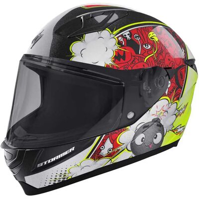 Stormer Casco Integral Junior Strike Boom Red / Neon Yellow Pearly M Stormer Casco Integral Junior Strike Boom Red / Neon Yellow Pearly M