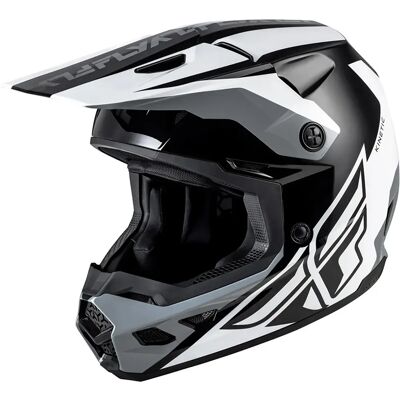 Fly Racing Casco Off-road Kinetic Crest Grey / Red / White S Fly Racing Casco Off-road Kinetic Crest Grey / Red / White S