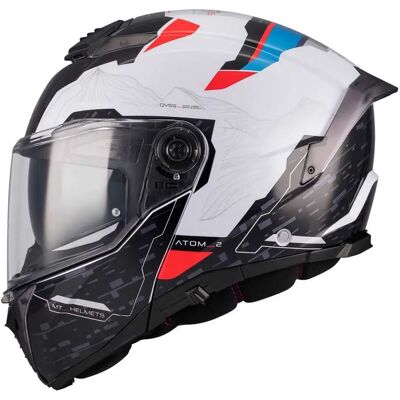 Mt Helmets Casco Modular Atom 2 Sv Highlands Gloss White / Blue / Red L Mt Helmets Casco Modular Atom 2 Sv Highlands Gloss White / Blue / Red L