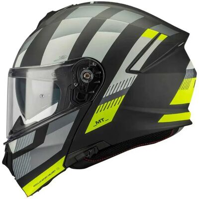 Mt Helmets Casco Modular Genesis Sv Stroke Matt White / Black / Yellow XL Mt Helmets Casco Modular Genesis Sv Stroke Matt White / Black / Yellow XL
