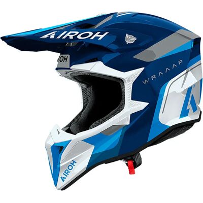 Airoh Casco Off-road Wraaap Conquer Blue / White XL Airoh Casco Off-road Wraaap Conquer Blue / White XL