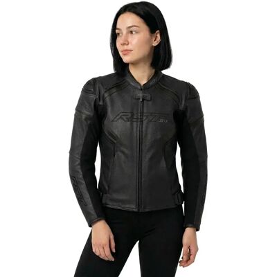 Rst Chaqueta De Cuero Perforada S1 D3o Black S Rst Chaqueta De Cuero Perforada S1 D3o Black S