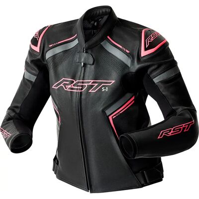 Rst Chaqueta De Cuero Perforada S1 D3o Pink M Rst Chaqueta De Cuero Perforada S1 D3o Pink M