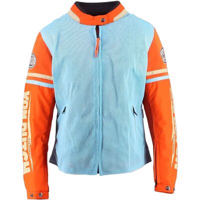 Von Dutch Chaqueta California Air Sky Blue / Orange / Beige S Von Dutch Chaqueta California Air Sky Blue / Orange / Beige S