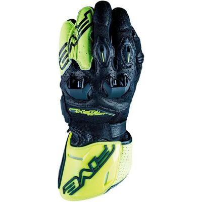 Five Guantes De Cuero Perforado Rfx2 Airflow Black / Fluo Yellow S Five Guantes De Cuero Perforado Rfx2 Airflow Black / Fluo Yellow S