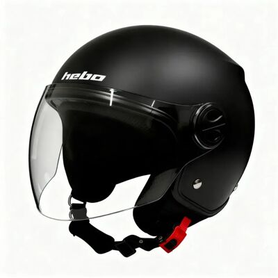 Hebo Casco Jet Of819 Street One Matt Black M Hebo Casco Jet Of819 Street One Matt Black M