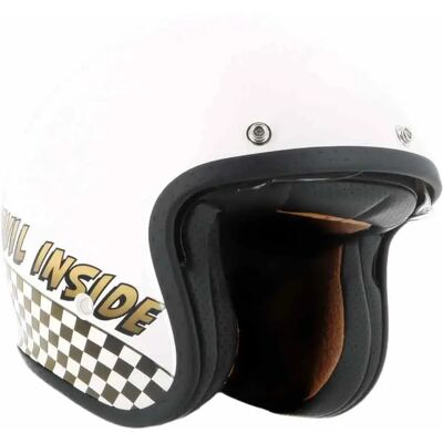 Helstons Casco Jet Devil Ec2206 White XL Helstons Casco Jet Devil Ec2206 White XL