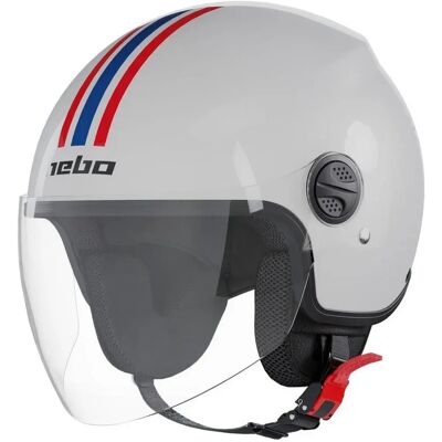 Hebo Casco Jet Of810 Street Two White S Hebo Casco Jet Of810 Street Two White S