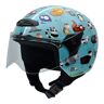 Nzi Helix Ii Junior Open Face Helmet Azul S