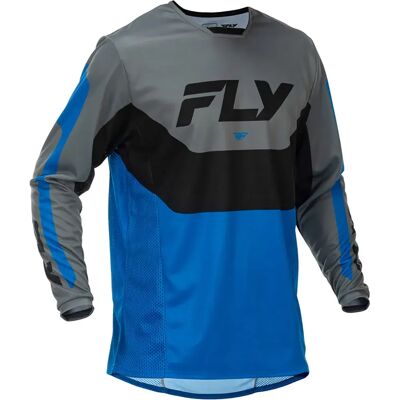 Fly Racing Maillot De Manga Larga Kinetic Black / Blue / Grey L Fly Racing Maillot De Manga Larga Kinetic Black / Blue / Grey L