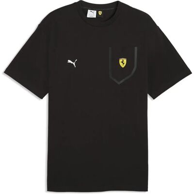 Camiseta De Manga Corta Ferrari Tech Puma Black L Camiseta De Manga Corta Ferrari Tech Puma Black L