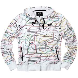 One Industries Metropolis Full Zip Sweatshirt Blanco M Hombre