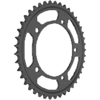 Corona trasera de acero AFAM - 530 - Plateado - Accesorio de moto Corona trasera de acero AFAM - 530 - Plateado - Accesorio de moto