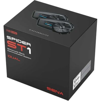 Sena Intercom Spider St1 2 Unidades Black One Size Sena Intercom Spider St1 2 Unidades Black One Size