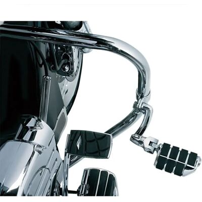 Kuryakyn Estriberas Highway Dually 4575 Silver / Black One Size Kuryakyn Estriberas Highway Dually 4575 Silver / Black One Size