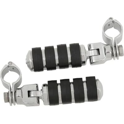 Kuryakyn Estriberas Iso 8033 Silver / Black One Size Kuryakyn Estriberas Iso 8033 Silver / Black One Size
