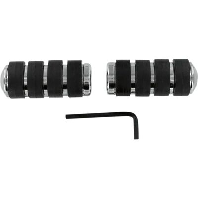 Kuryakyn Estriberas Kur7965 Black / Chrome / Black One Size Kuryakyn Estriberas Kur7965 Black / Chrome / Black One Size