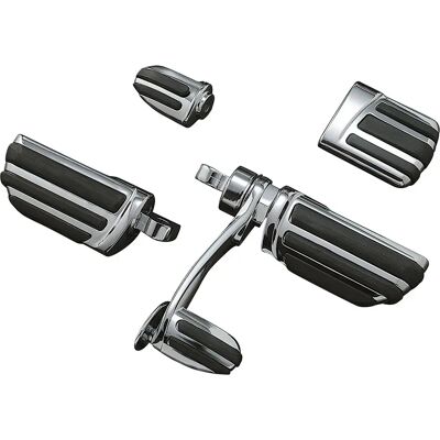 Kuryakyn Estriberas Pilot™ Kur4425 Black / Chrome One Size Kuryakyn Estriberas Pilot™ Kur4425 Black / Chrome One Size