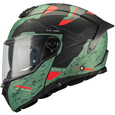 Mt Helmets Casco Modular Atom 2 Sv Highlands Matt Black / Hi-Vis / Grey M Mt Helmets Casco Modular Atom 2 Sv Highlands Matt Black / Hi-Vis / Grey M