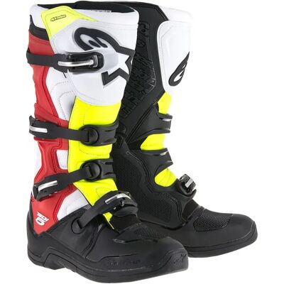 Alpinestars Botas Off-road Tech 5 Black / Fluo Red / Fluo Yellow EU 48 Alpinestars Botas Off-road Tech 5 Black / Fluo Red / Fluo Yellow EU 48