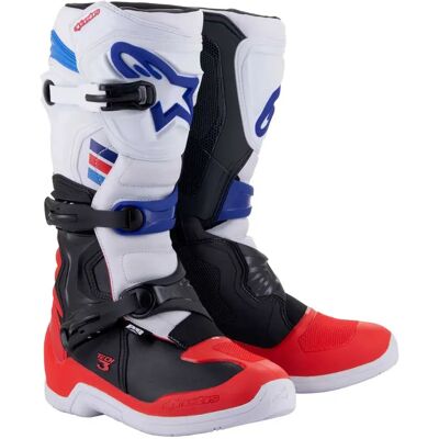 Alpinestars Botas Off-road Tech 3 White / Bright Red / Dark Blue EU 49 1/2 Alpinestars Botas Off-road Tech 3 White / Bright Red / Dark Blue EU 49 1/2