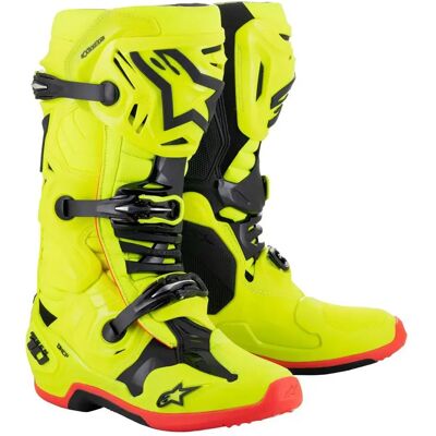 Alpinestars Botas Off-road Tech 10 Fluo Yellow / Black / Fluo Red EU 49 1/2 Alpinestars Botas Off-road Tech 10 Fluo Yellow / Black / Fluo Red EU 49 1/2