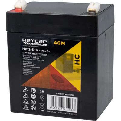 Gp Batteries Batería Agm 12v 5ah Heyagm Serie Hc Black One Size Gp Batteries Batería Agm 12v 5ah Heyagm Serie Hc Black One Size