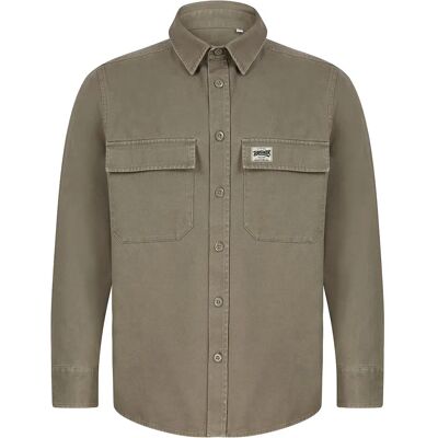 Pure Racer Camisa De Manga Larga Ge Worn Letters Khaki L Pure Racer Camisa De Manga Larga Ge Worn Letters Khaki L