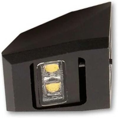 Luces de Placa Highsider Split-S SMD - Negro - Homologado E Luces de Placa Highsider Split-S SMD - Negro - Homologado E