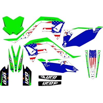 Ufo Pegatinas Patriot Kawasaki Original One Size Ufo Pegatinas Patriot Kawasaki Original One Size