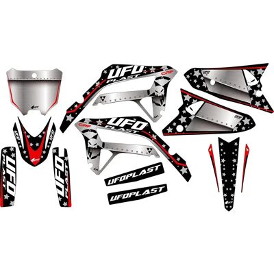 Ufo Pegatinas Stardust Honda Black One Size Ufo Pegatinas Stardust Honda Black One Size