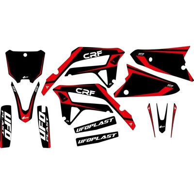 Ufo Pegatinas Tecna Honda Black One Size Ufo Pegatinas Tecna Honda Black One Size