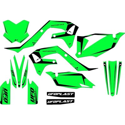 Ufo Pegatinas Tecna Kawasaki Fluo Green One Size Ufo Pegatinas Tecna Kawasaki Fluo Green One Size