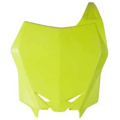 Placa de Número Amarillo Fluorescente Racetech - Placa para Suzuki RMZ 250/450 Placa de Número Amarillo Fluorescente Racetech - Placa para Suzuki RMZ 250/450