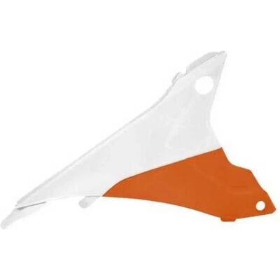 Cubierta de caja de aire Race Tech Naranja/Blanco KTM - Cubierta de caja de aire Cubierta de caja de aire Race Tech Naranja/Blanco KTM - Cubierta de caja de aire