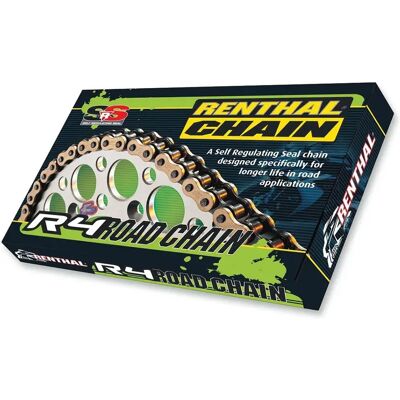 Renthal Cadena 520r4 Atv Quad Stake Rivet Srs Road Gold 120 Links Renthal Cadena 520r4 Atv Quad Stake Rivet Srs Road Gold 120 Links