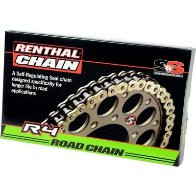 Renthal Cadena 525r4 Atv Quad Stake Rivet Srs Road Gold 120 Links Renthal Cadena 525r4 Atv Quad Stake Rivet Srs Road Gold 120 Links