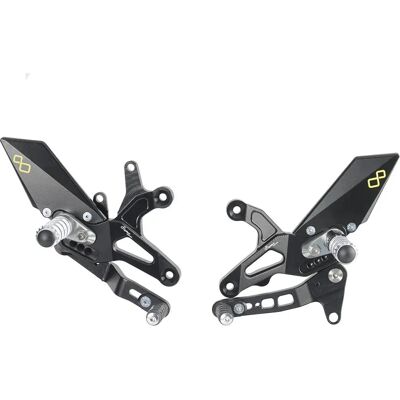 Lightech Estriberas Ajustables Ftrka008 Kawasaki Zx6r-636 05-21 Black One Size Lightech Estriberas Ajustables Ftrka008 Kawasaki Zx6r-636 05-21 Black One Size