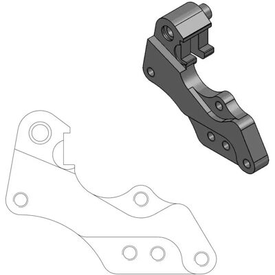 Moto-master Soporte De Reubicación De La Pinza De Freno 298 Mm Yamaha 211042 One Size Moto-master Soporte De Reubicación De La Pinza De Freno 298 Mm Yamaha 211042 One Size