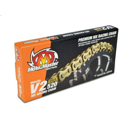 Cadena Moto-Master MX V2-520G - 120 Enlaces - Plata Cadena Moto-Master MX V2-520G - 120 Enlaces - Plata