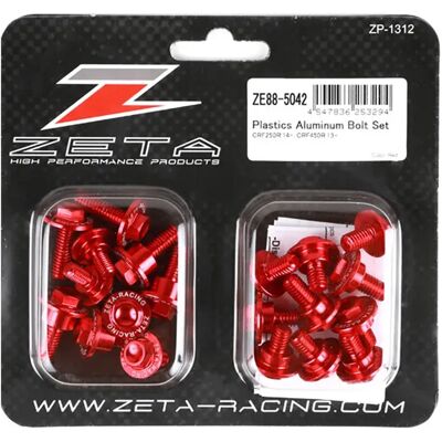 Zeta Kit De Tornillos De Carenado Honda Crf 450 R 13-16/crf 250 R 14-17 Ze88-5042 Red One Size Zeta Kit De Tornillos De Carenado Honda Crf 450 R 13-16/crf 250 R 14-17 Ze88-5042 Red One Size