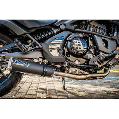 Gpr Exhaust Systems Sistema De Escape Completo Homologado M3 Black Titanium Kawasaki Vulcan 650 S 2021-2024 E5 Round Matte Black / Brushed Stainless steel Homologated Gpr Exhaust Systems Sistema De Escape Completo Homologado M3 Black Titanium Kawasaki Vulcan 650 S 2021-2024 E5 Round Matte Black / Brushed Stainless steel Homologated