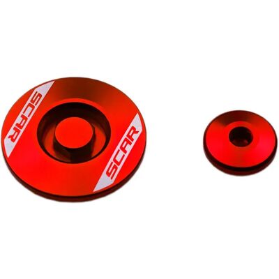 Scar Tapón Del Motor Honda Crf 250 F 19-25/crf 250 R 18-24/crf 250 Rx 19-24 Anodized / Red One Size Scar Tapón Del Motor Honda Crf 250 F 19-25/crf 250 R 18-24/crf 250 Rx 19-24 Anodized / Red One Size