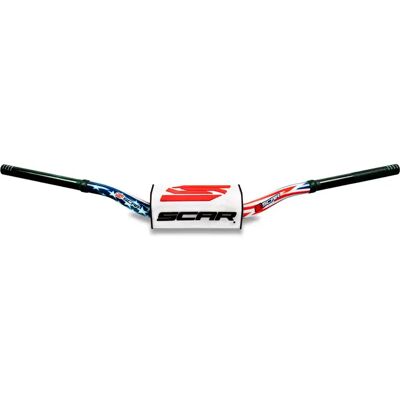 Scar Manillar O2 Stewart Patriot White 28.6 mm Scar Manillar O2 Stewart Patriot White 28.6 mm