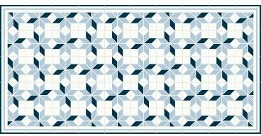Alfombra Vinilica Geometrica 250x64cm Alfombra Vinilica Geometrica 250x64cm