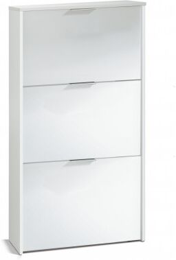 Blanco Zoraida Zapatero 3 Puertas Blanco Brillo Blanco Zoraida Zapatero 3 Puertas Blanco Brillo